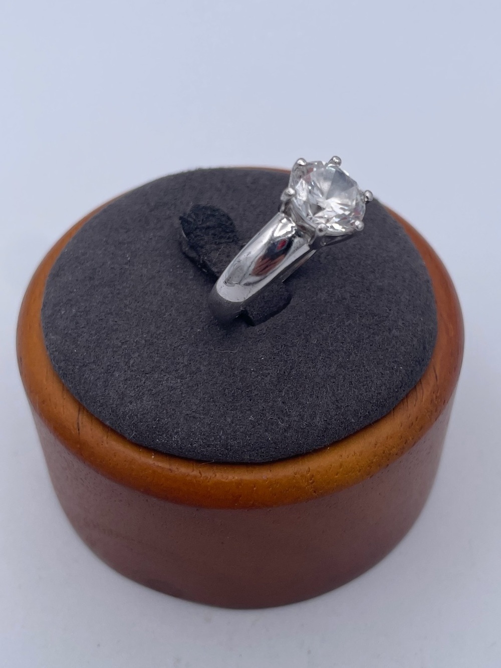 Sterling Silver 925 CZ Solitaire Ring | Round Cut Cubic Zirconia Promise Ring z7 - Picture 8 of 8